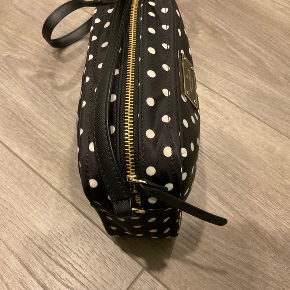 Kate Spade Crossbody Black & White Mindy Blake Avenue Diamond Dot NWOT - Picture 8 of 12